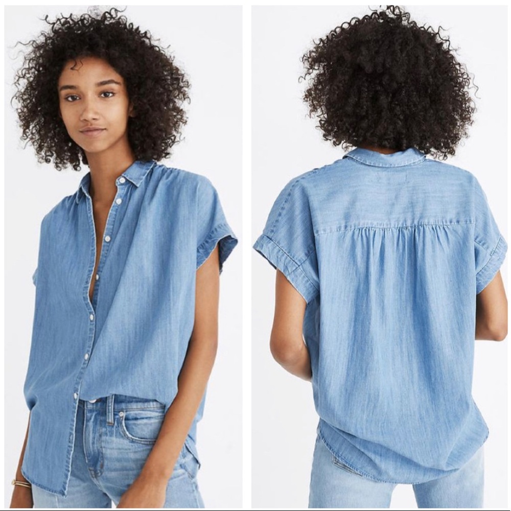 Madewell Central Shirt in Roberta Indigo